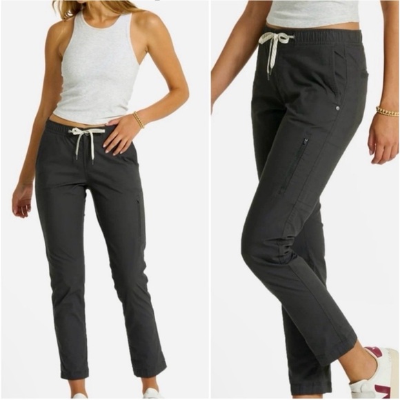 Vuori Ripstop Charcoal Grey Womens Drawstring Pants style Size XL - Picture 1 of 9